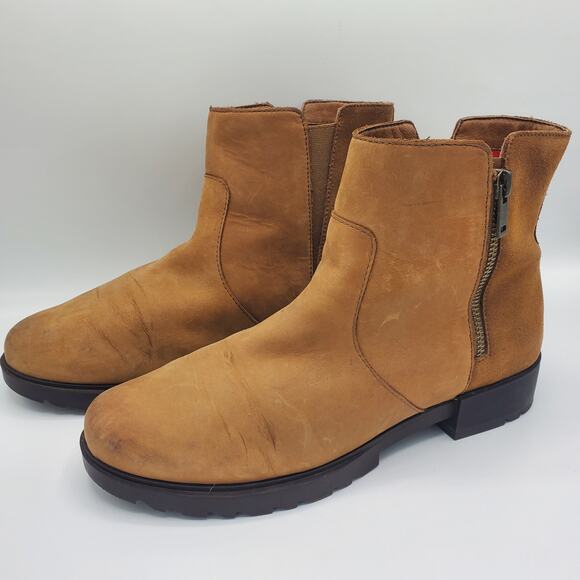 Sorel Emelie II Waterproof Chelsea Ankle Boot Taffy Leather Brown Size 11 - Picture 3 of 10